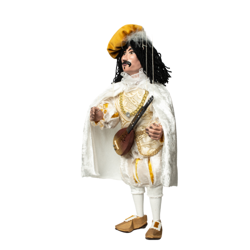 Muzikant s mandolínou - Barva: Bílá