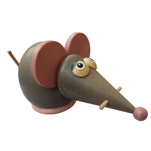 Pokladnička myš - Barva: Přírodní dřevo