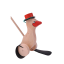 Plácačka kachna - Barva: Červená